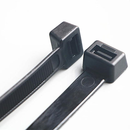 250X Cable Ties Zip Ties Nylon UV Stabilised Black Cable Tie - 3.5*300mm