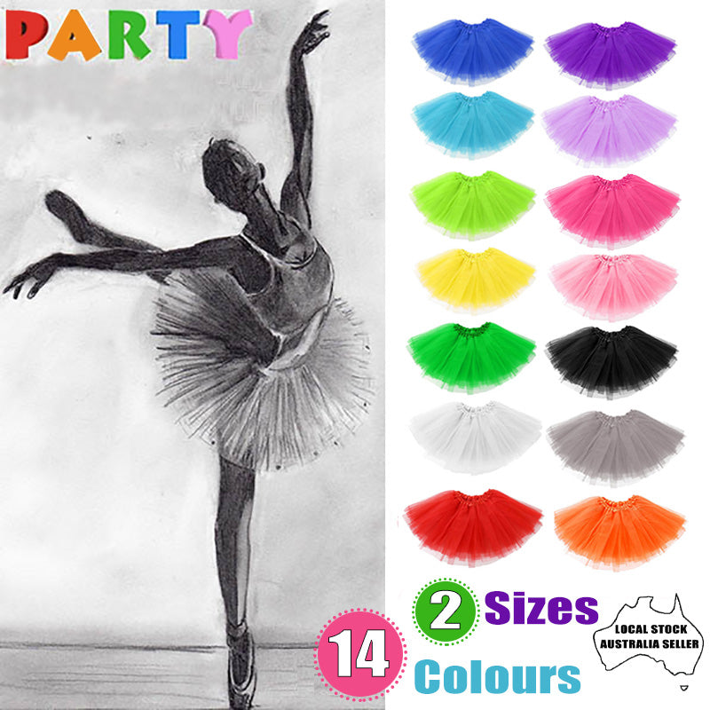Girls Tutu Skirt Princess Dressup Party Costume Ballet Dancewear - Light Purple