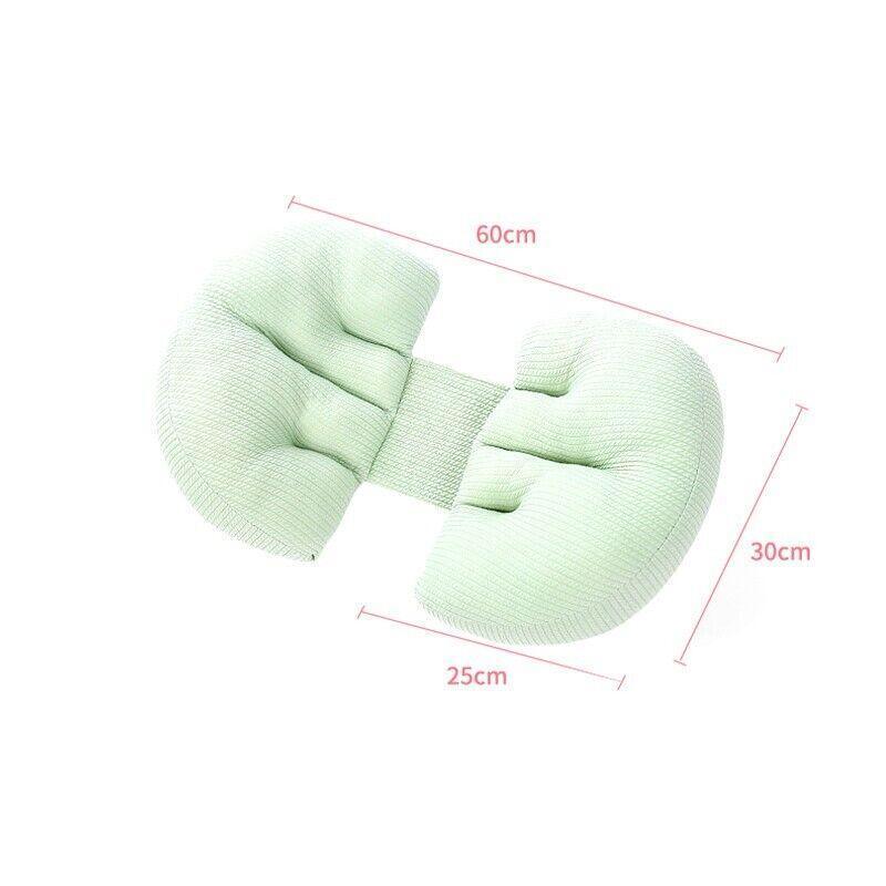 Adjustable Maternity Nursing Pillow Support Cushion for Pregnancy Sleep - Green