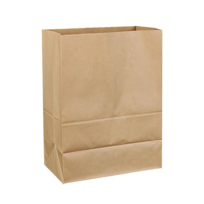 500PCS Kraft Food Paper Bags Brown Flat Bottom Lunch Bags Party Favour Bag - 500PCS-15*9*27CM