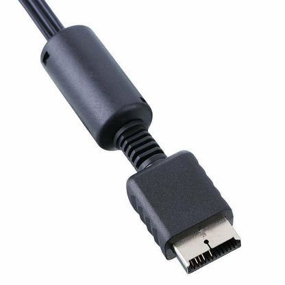 2PCS 1.8M RCA AV Cable for Sony PlayStation PS1 PS2 PS3 Audio Video Cord