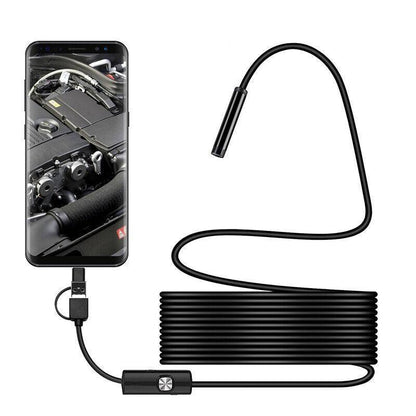 Waterproof Hd Endoscope Usb Type-C Borescope Inspection Snake Camera For Android - 5M