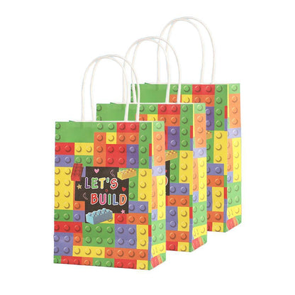 30PCS Fashion Ball Kraft Paper Gift Bag Festivals gift tote bag Party Favor Bag - Soccer-30pcs