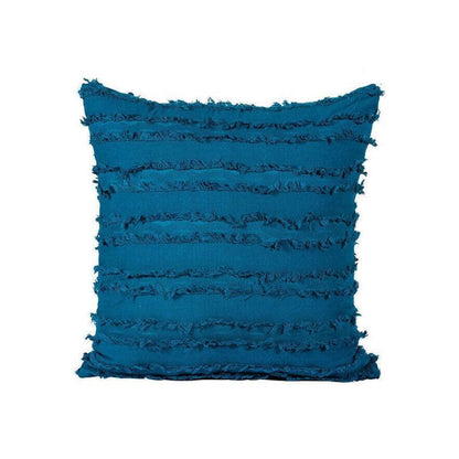 Boho Tassel Fringe Striped Cushion Cover Soft Home Decor Sofa Throw Pillow Case - Green