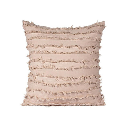 Boho Tassel Fringe Striped Cushion Cover Soft Home Decor Sofa Throw Pillow Case - Green