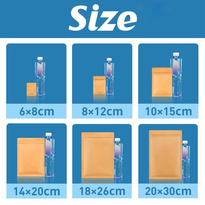 Kraft Paper Mylar Storage Self Seal Packing Pouches Aluminum Foil Packaging Bag - 6*8cm