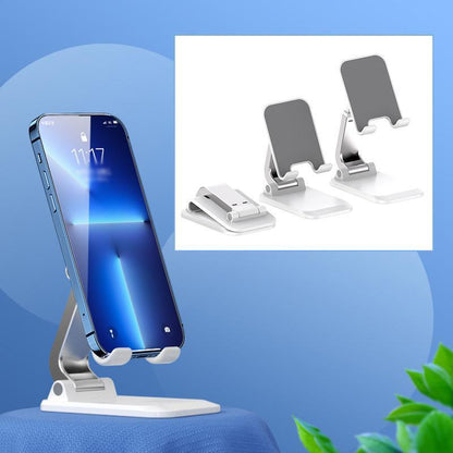 Adjustable Foldable Tablet Stand Desktop Holder Mount Mobile Phone iPad iPhone - Black