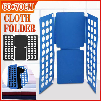 Clothes Folding Board T Shirt Folder Flip Fold Shirt Laundry Organiser Tool - Black