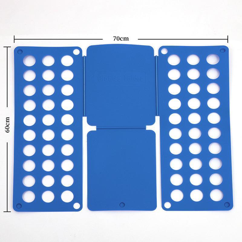Clothes Folding Board T Shirt Folder Flip Fold Shirt Laundry Organiser Tool - Blue