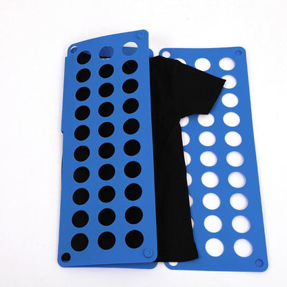 Clothes Folding Board T Shirt Folder Flip Fold Shirt Laundry Organiser Tool - Blue
