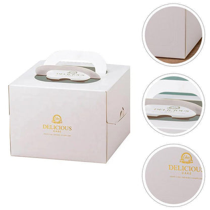 30PCS Bear Portable Cake Boxes Display Window Packing Case Party with Handle Birthday - 6 inch