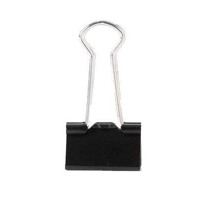 20PCS Black Bulldog Foldback Clips Document Paper Clamps Multiple Sizes - Blue 51mm