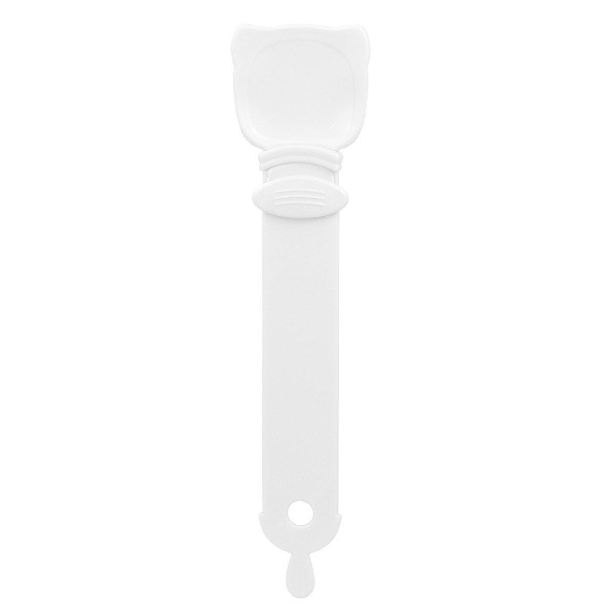 Cat Strip Scoop Squeezer Feeder Snack Spoon Easy Cat Feeding Treats - Orange