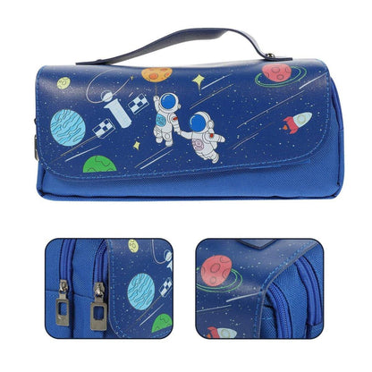 Functional Pencil Case Stationery Bag Pen Holder Storage Organizer for School - 03