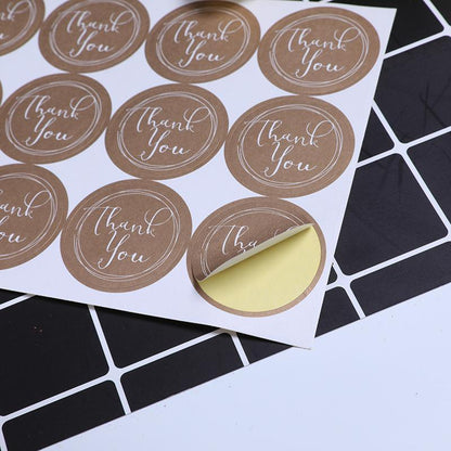UP TO 80PCS Stickers Labels Thank You Stickers Gift Wrapping Craft Scrapbook DIY - 12*5PCS Style 9