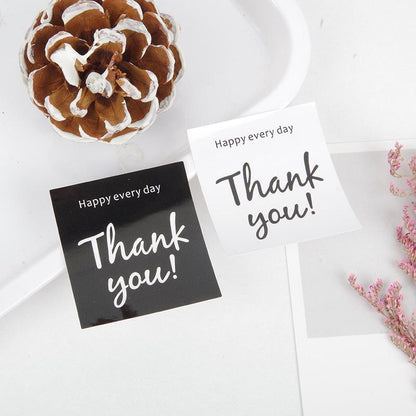 UP TO 80PCS Stickers Labels Thank You Stickers Gift Wrapping Craft Scrapbook DIY - 9*5PCS Style 8