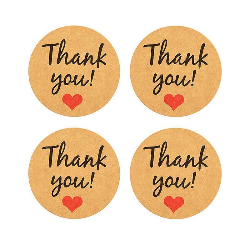 UP TO 80PCS Stickers Labels Thank You Stickers Gift Wrapping Craft Scrapbook DIY - 9*5PCS Style 8