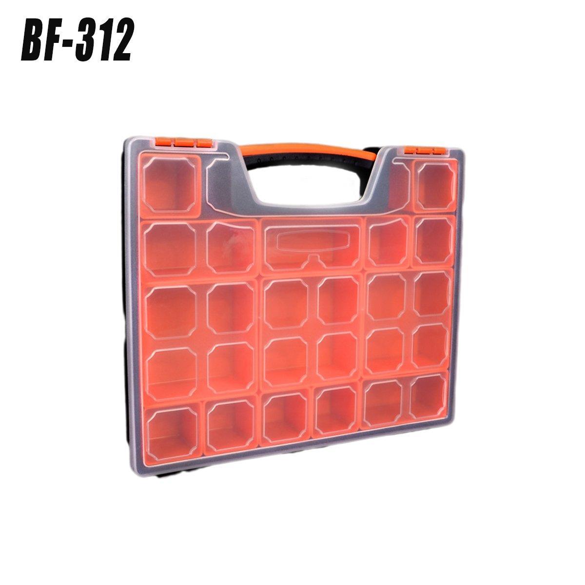 Clear Plastic Storage Box Multi Compartment Organizer for Small Parts Beads - F-156