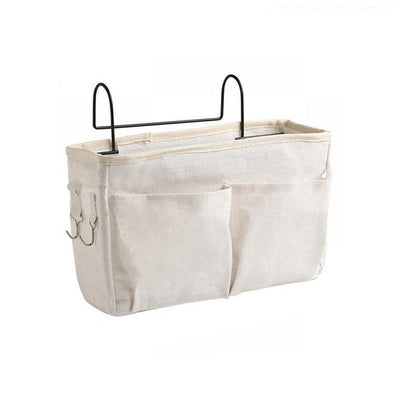 Hanging Bedside Storage Caddy with Pockets for Bunk Bed Dorm Couch Organizing - Fresh Green