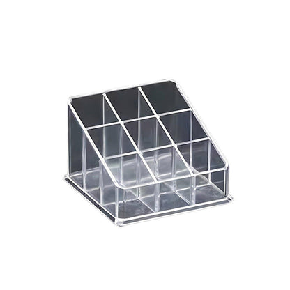 Desktop Transparent Storage Organizer Box Multi-Compartment Display Rack Holder - 16 grids
