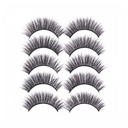 5 Pairs 3D Thick Mink Fake False Eyelashes Natural Long Wispy Makeup Lashes Au - 3D-51