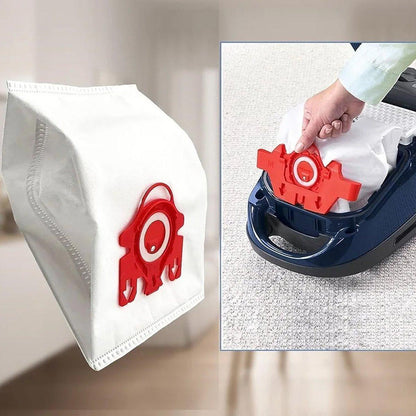 12x Vacuum Cleaner Bags for Miele 3D GN Complete C2 C3 S2 S5 S8 S5211 Models - Red