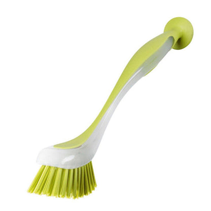 Multi Functional Long Handle Cleaning Brush Vertical Suction Kitchen Brush - 3-Colour Set