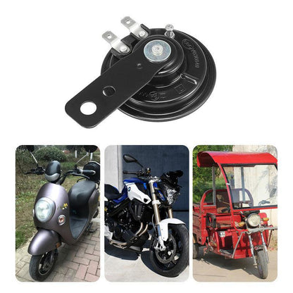 12V Waterproof Motorcycle Horn 105dB Universal Electric Bike ATV Loud Speaker