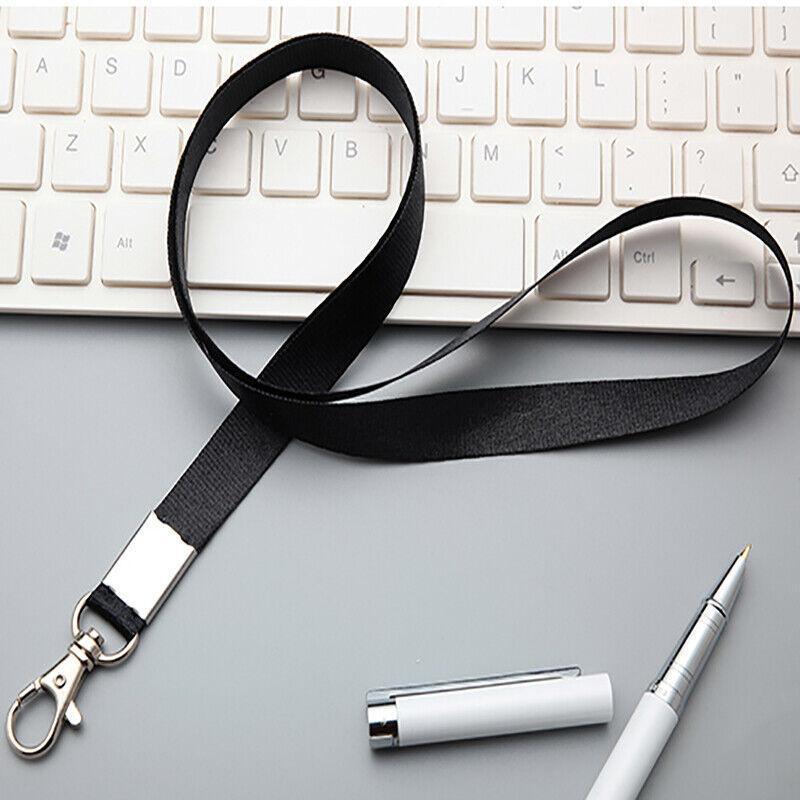 Neck Strap with Clip for ID Badge Name Tag Card Holder Lanyard - Dark Green