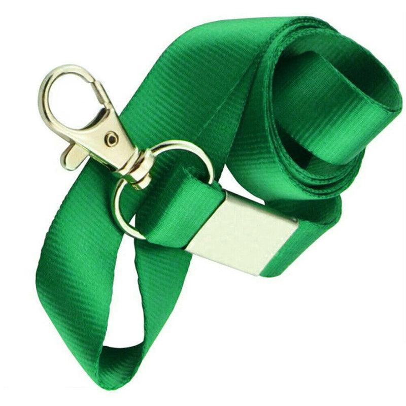 Neck Strap with Clip for ID Badge Name Tag Card Holder Lanyard - Dark Green
