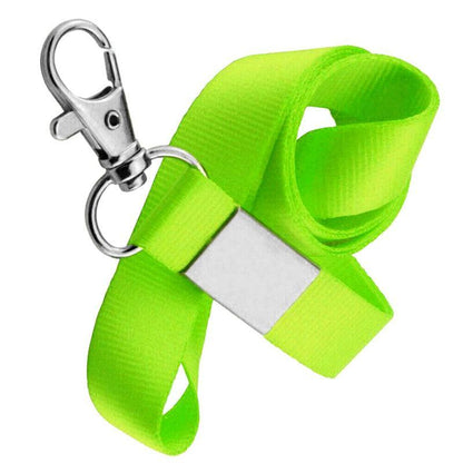 Neck Strap with Clip for ID Badge Name Tag Card Holder Lanyard - Gold Yellow