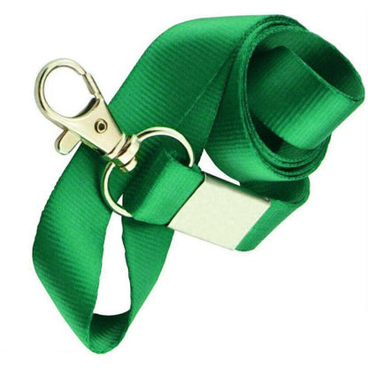Neck Strap with Clip for ID Badge Name Tag Card Holder Lanyard - Orange