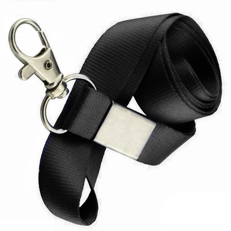 Neck Strap with Clip for ID Badge Name Tag Card Holder Lanyard - Rose Red