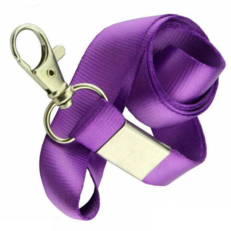 Neck Strap with Clip for ID Badge Name Tag Card Holder Lanyard - Sky Blue