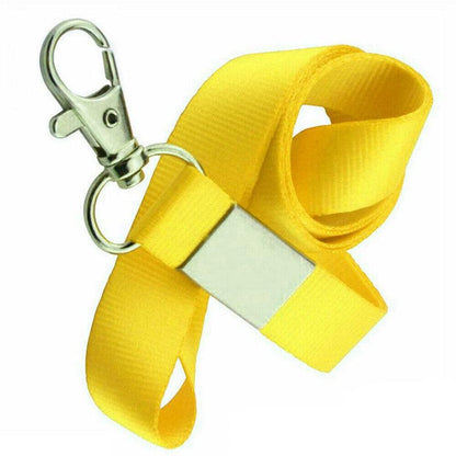 Neck Strap with Clip for ID Badge Name Tag Card Holder Lanyard - Sky Blue