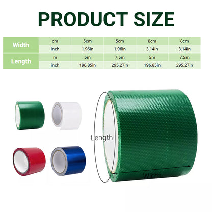 High Adhesive Tarpaulin Repair Tape Tent Awning Fix Patch Waterproof Universal - Red - 8cm x 7.5m