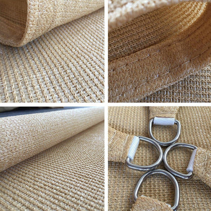 Outdoor Breathable Shade Sail Canopy Triangle Square Patio Garden Sun Shade - 3*6m（Rectangular）