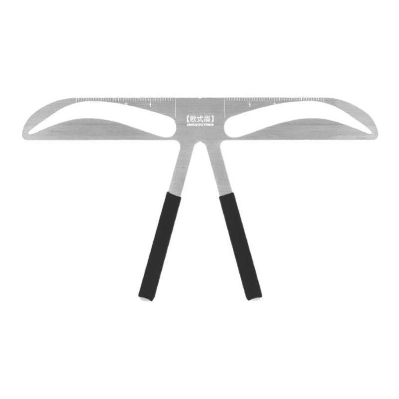 Brow Stencil Shaper Tattoo Eyebrow Kit Ruler 3D Balance Template Makeup Tool Au - #2 Classic Eyebrow