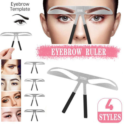 Brow Stencil Shaper Tattoo Eyebrow Kit Ruler 3D Balance Template Makeup Tool Au - #3 Standard Eyebrow