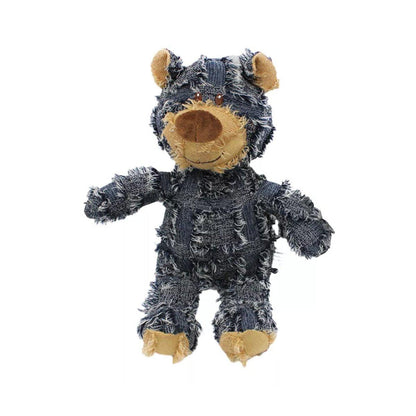 Puppy Squeaky Plush Toy Small Dog Chew Soft Bear Pet Companion - Blue-22cm