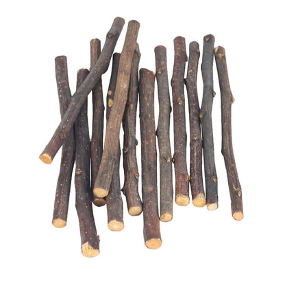 Natural Rabbit Molar Snacks Hamster Branches Sweet Bamboo Grinding Teeth Wood - Black