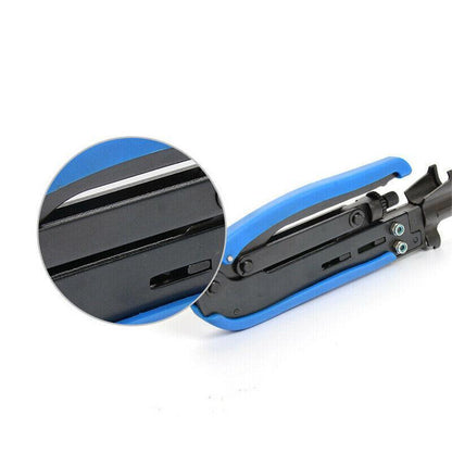2pcs Coaxial Cable Crimper and Wire Stripper Tool Kit for RG6 RG59 RG11 F Type