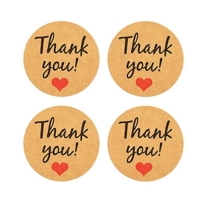 UP TO 80PCS Stickers Labels Thank You Stickers Gift Wrapping Craft Scrapbook DIY - 6*5PCS Style 13