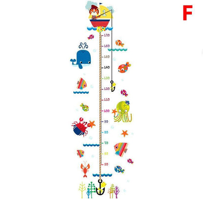Removable Wall Height Chart Sticker Growth Measurement Ruler Decal for Wall Decor - B