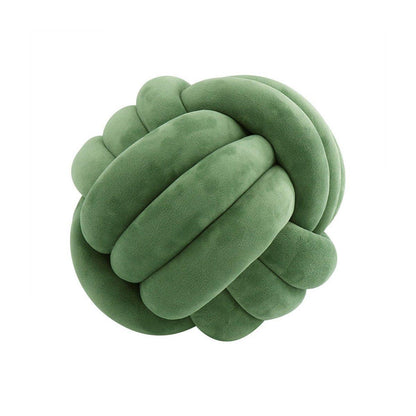 Three-Strand Braided Round Pillow Sofa Cushion Decorative Pillow for Living Room - Azure
