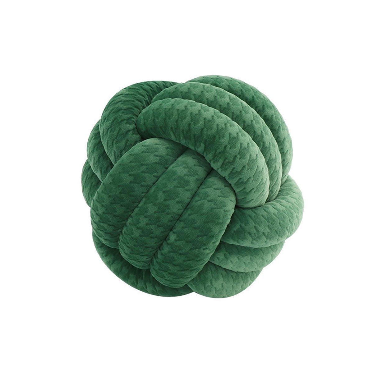 Three-Strand Braided Round Pillow Sofa Cushion Decorative Pillow for Living Room - Curcuma