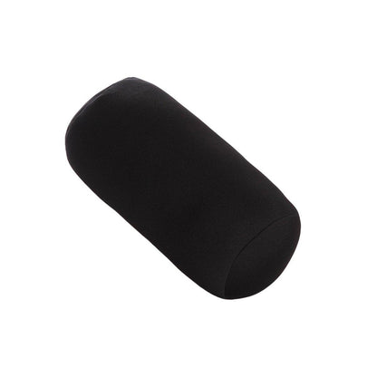 Solid Color Cylindrical Foam Particle Pillow Multi-Functional Neck Waist Support - Grey