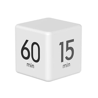 Cubic Timer for Students Time Management Study Exercise Reminder Tool Adjustable - 15-20-30-60