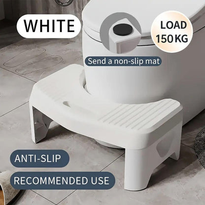 Thickened Toilet Squatting Stool Bathroom Footstool Household Restroom Pad - Grey