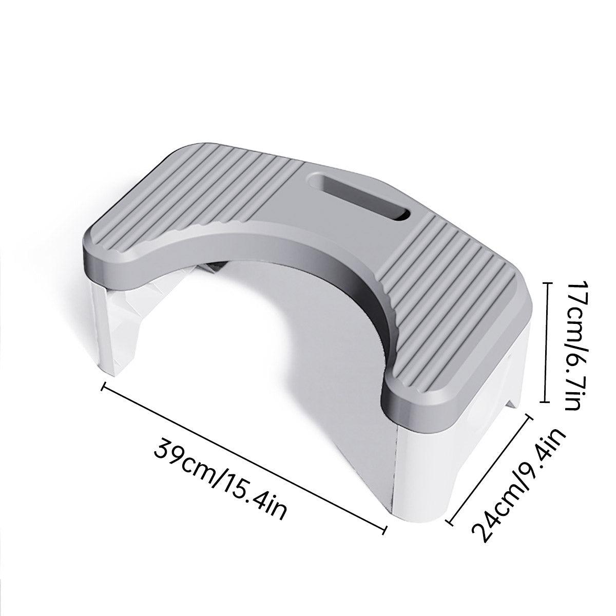 Thickened Toilet Squatting Stool Bathroom Footstool Household Restroom Pad - White